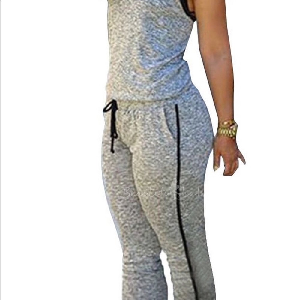 V neck sport romper